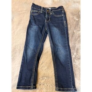 Hudson Pull-On Jeans Dark Wash Denim Elastic Waistband 3T